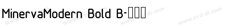 MinervaModern Bold B字体转换